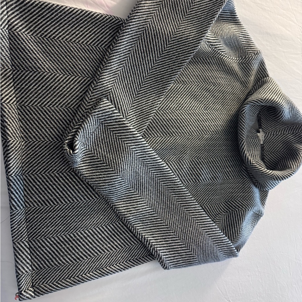 J. Crew Monochrome Herringbone Turtleneck Sweater